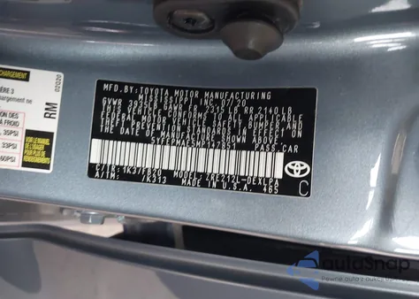 2021 Toyota Corolla Le z USA, uszkodzony, nr VIN 5YFEPMAE5MP147851